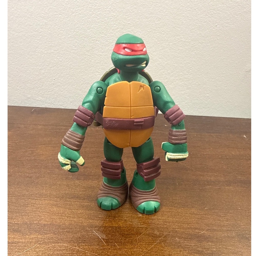 TMNT Raphael Action Figure 2013 Viacom Playmates Toys Red Mask Green 5 Inch